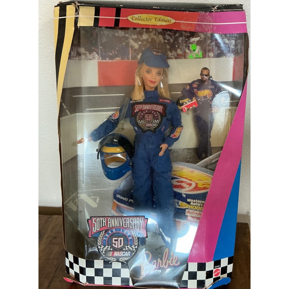 Mattel Vintage 1998 NASCAR 50th Anniversary Barbie Doll Collector Edition NEW